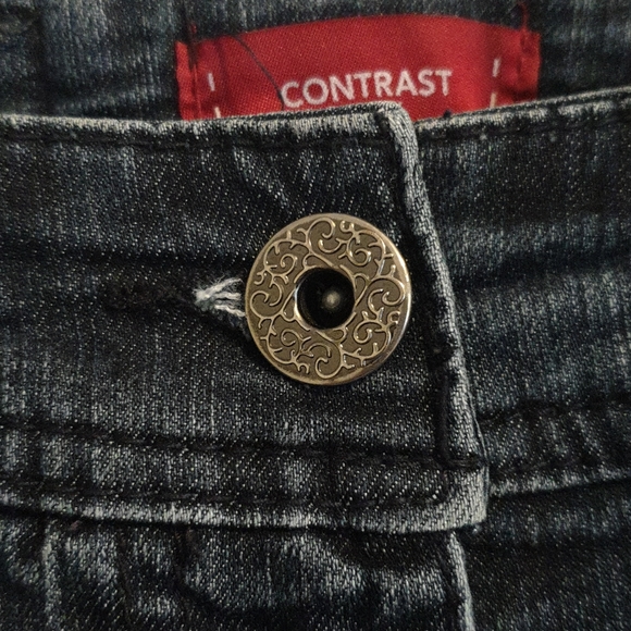 🦋 3 for $20 》Contrast petites denim jeans - Picture 3 of 9
